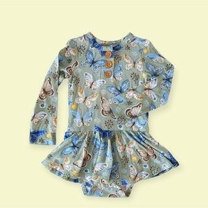 NIB PP Long Sleeve twirl skirt bodysuit